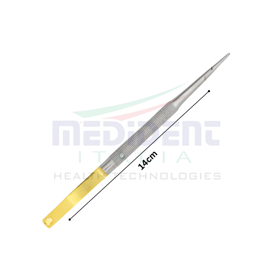 Castroviejo TC insert Round Handle Straight 14cm Needle Size 5-0,6-0,7-0 Cod 1004-18.