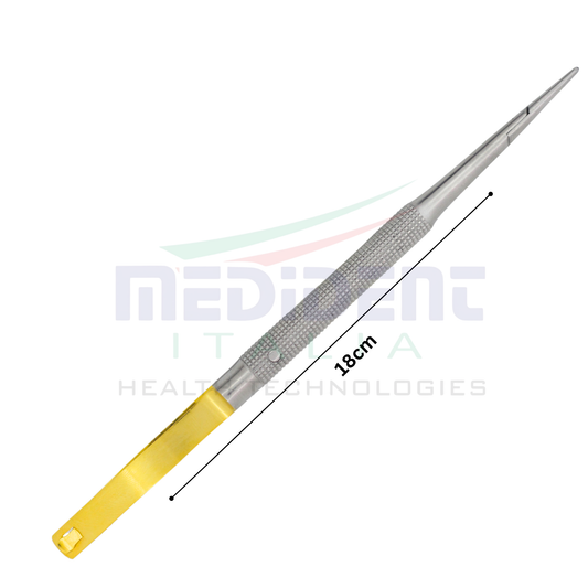 Castroviejo TC insert Round handle Straight 18cm Needle Size 5-0,6-0,7-0,8-0,9-0,10-0 Cod 1004-20.