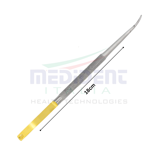 Castroviejo TC insert Round Handle Curved 18cm Needle Size 5-0,6-0,7-0,8-0,9-0,10-0 Cod 1004-21.