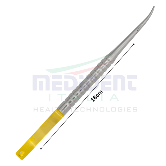 Castreviejo TC insert Round Handle Curved 18cm Needle Size 5-0,6-0,7-0,8-0,9-0,10-0 Cod 1004-24.