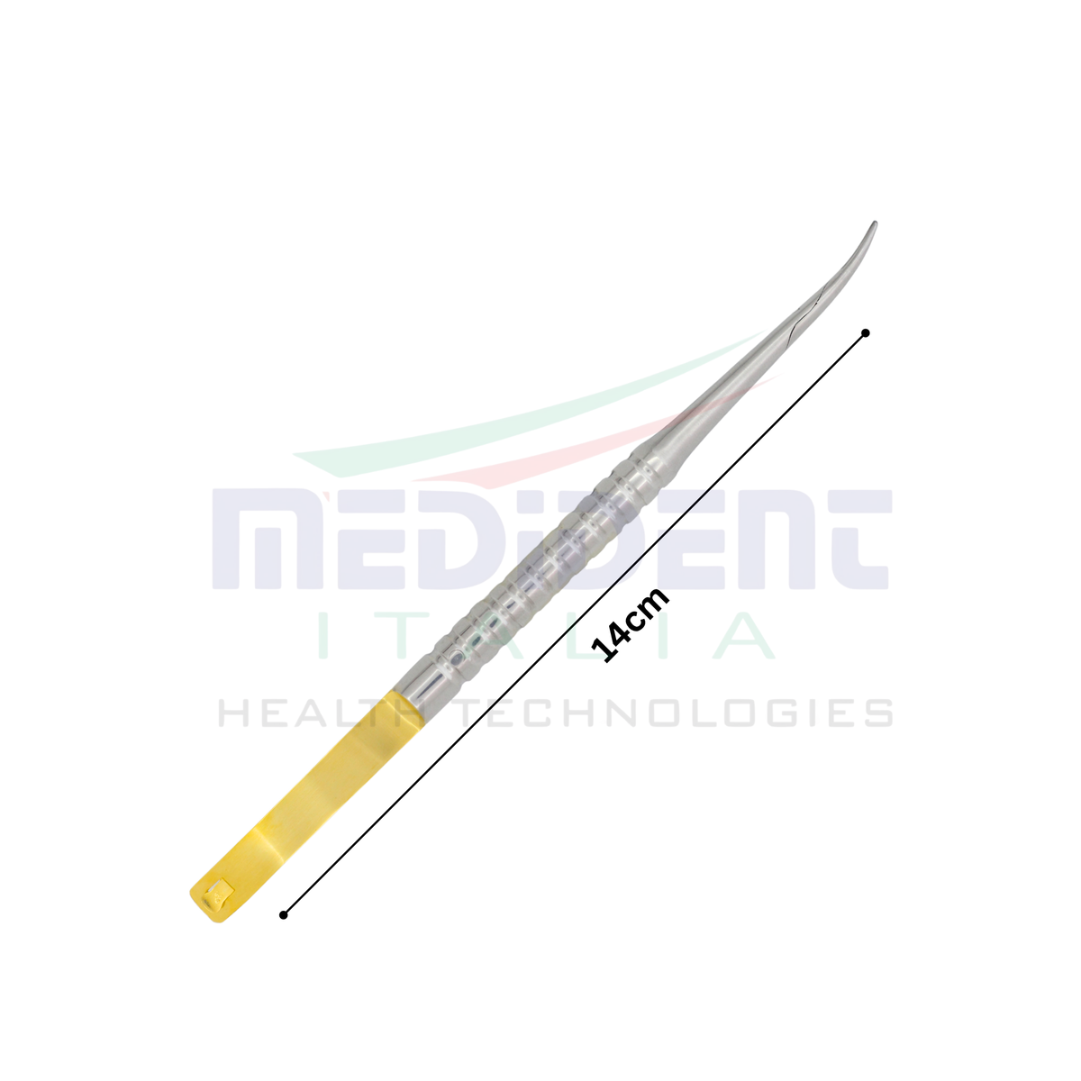 Castroviejo TC inset Round Handle Curved 14cm Needle Size 5-0,6-0,7-0 cOD 1004-26.