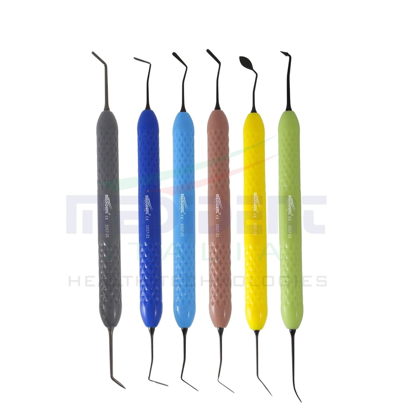Composite Restorative Filling Instruments Set of 06 (Black Points) with box cod. 1017-21