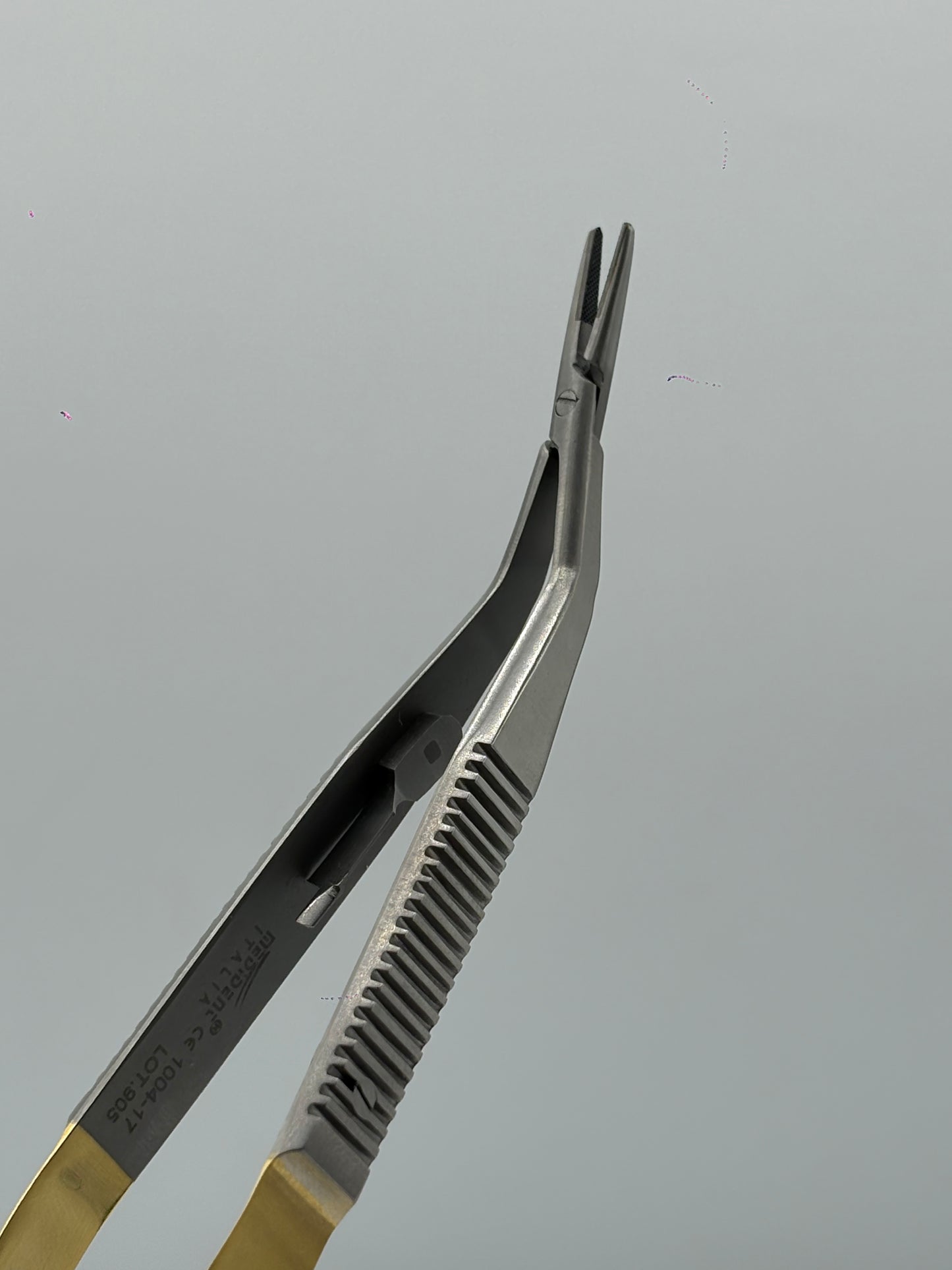 Castroviejo TC insert CUrved 60° 14cm Needle Size 4-0,5-0,6-0 Cod 1004-17.