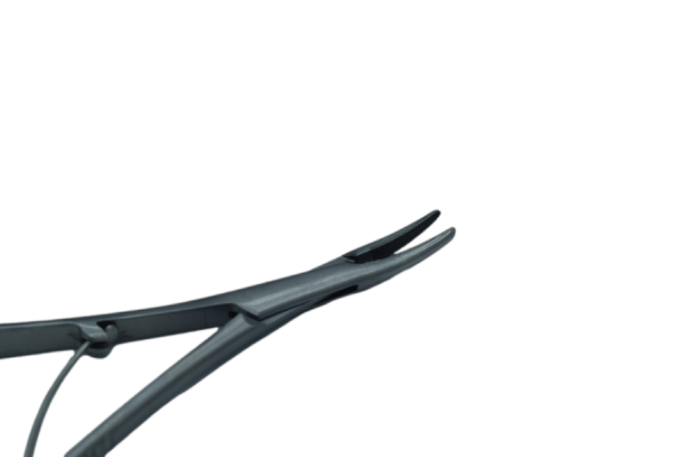 Mathieu curved 14cm TC Insert needle size 2-0,3-0,4-0 Cod 1004-5.