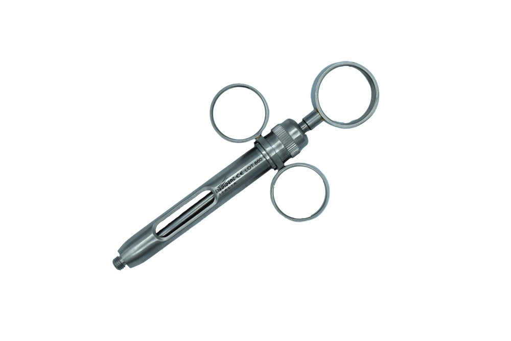 Syringe 1.8ml EU Stainless Steel (3 ring) INOX Cod 1006-6.