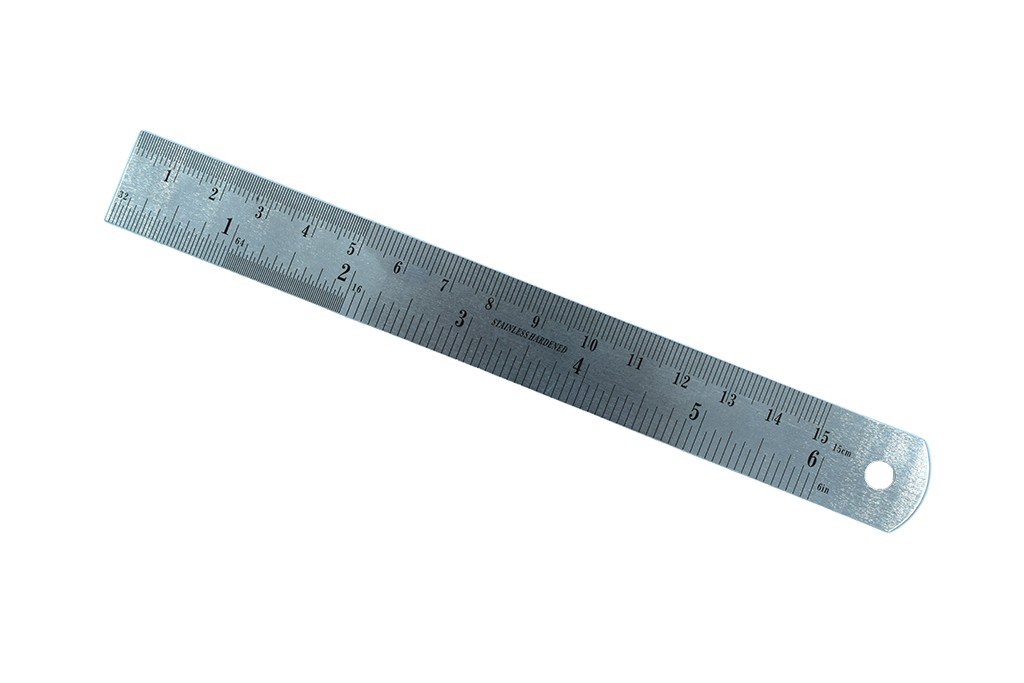 6 Inch Ruler Big COD 1026 9B Medident Italia
