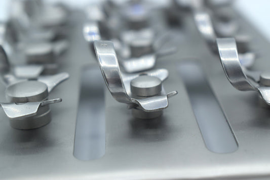 Rubber Dam kit clamp NO212-00-0-1-2a;3-7-8-8a-12a;13a-14-1 White Cod 1007-8.