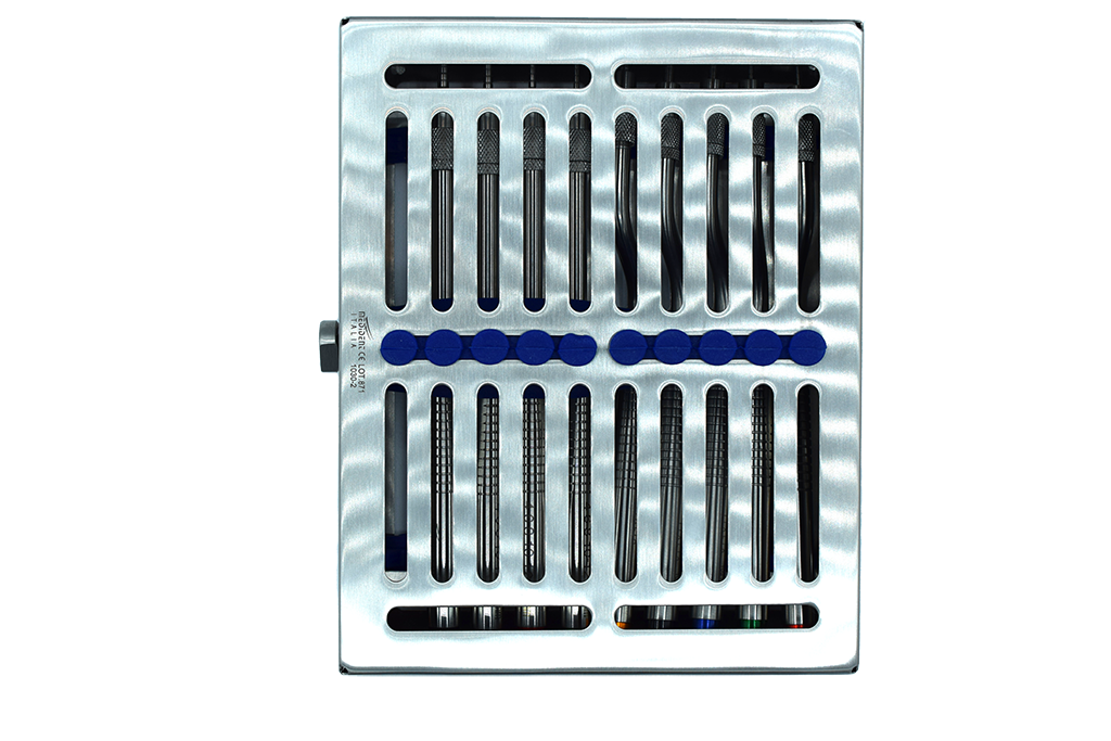 Osteotomes Double Lock Set 10 Pieces (concave) COD 1021-23