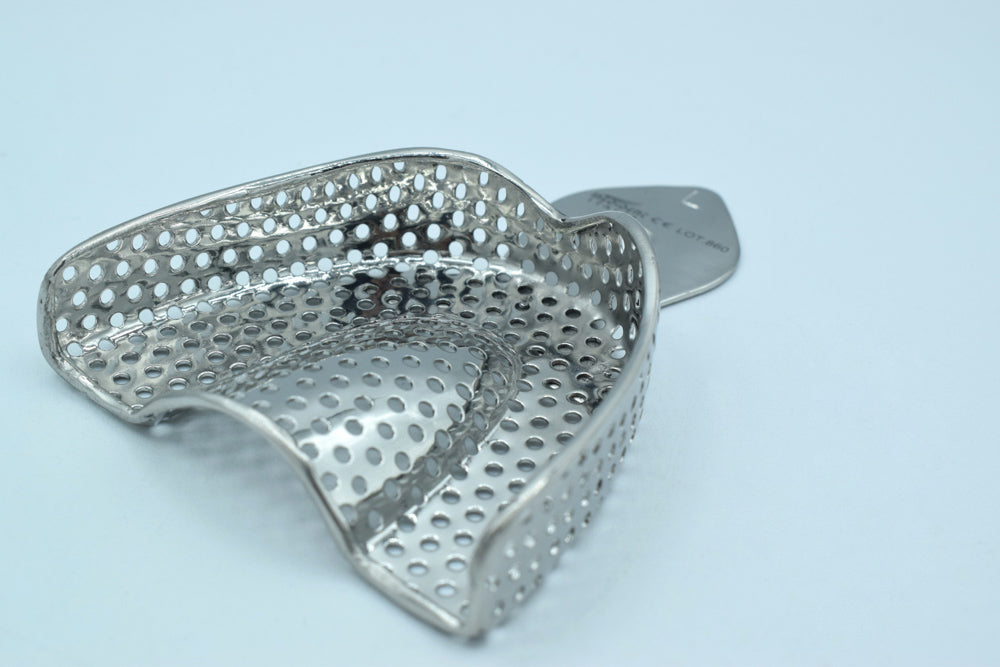 UPPER IMPRESSION TRAY (L) - STAINLESS STEAL Cod 1027-4