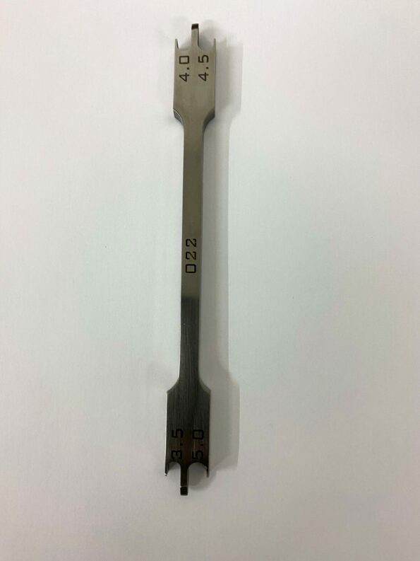 BRACKET HEIGHT GAUGE (STAINLESS STEAL) For .022 SLOT cod 1025-16