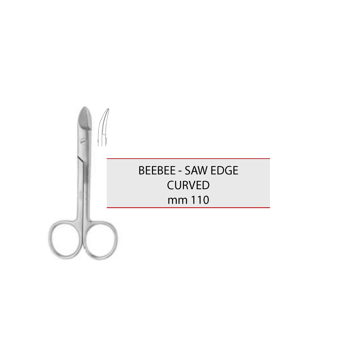 BEEBEE – SAW EDGE CURVED mm 110 cod 1025-6