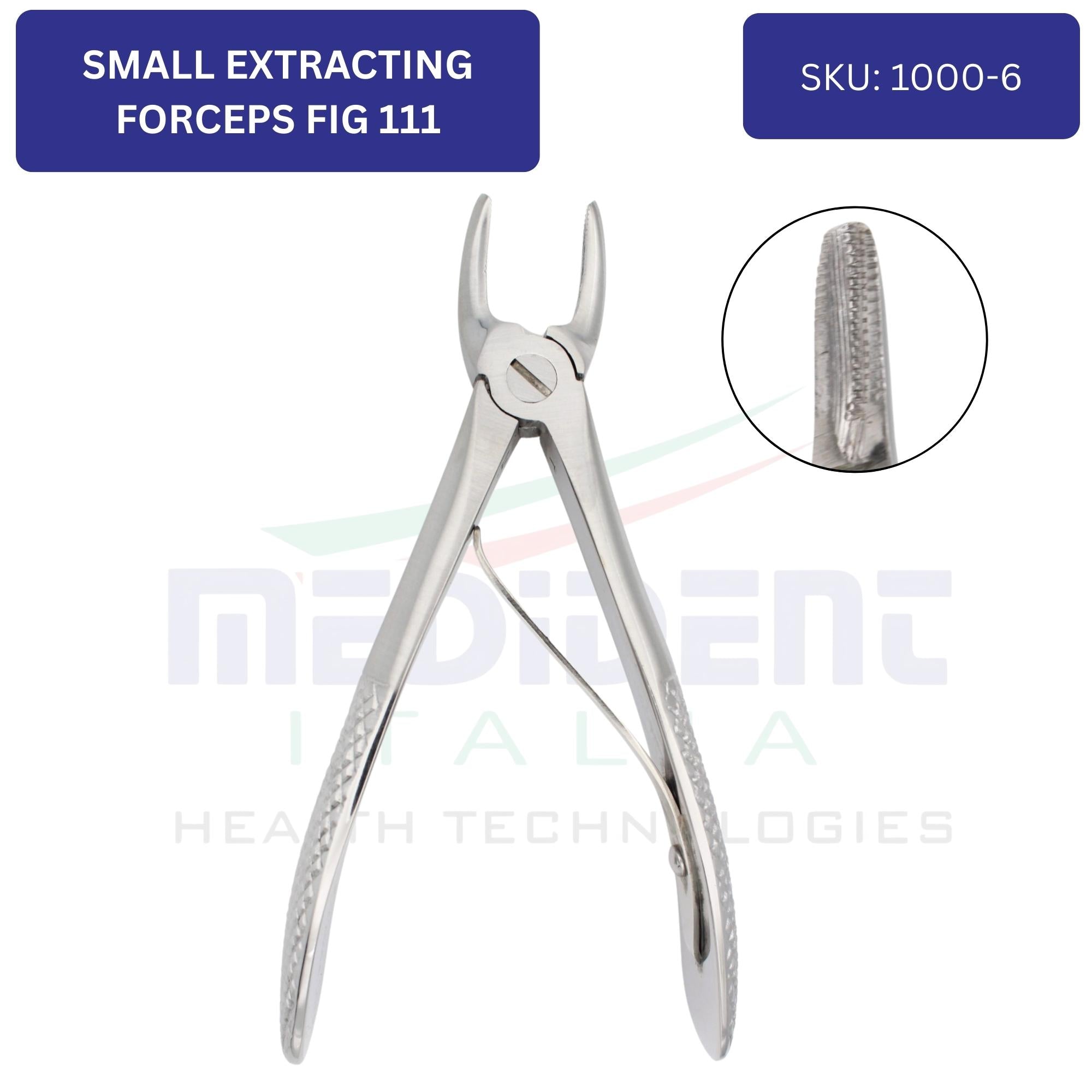 SMALL EXTRACTING FORCEPS UPPER PREMOLARS FIG 111 cod 1000-6 – Medident ...