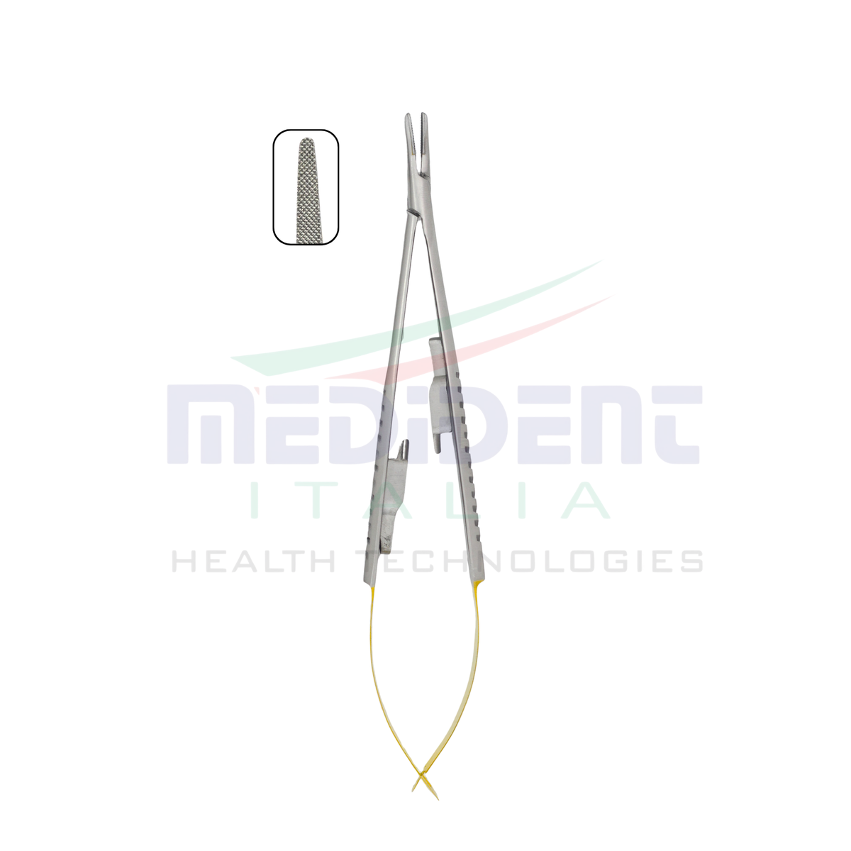 Castroviejo TC insert curved 14cm Needle Size 4-0,5-0,6-0 Cod 1004-13.