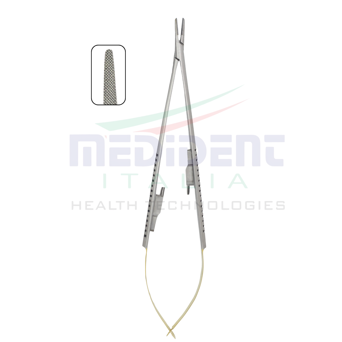 Castroviejo TC insert Straight 18cm Needle Size 4-0,5-0,6-0 Cod 1004-15.