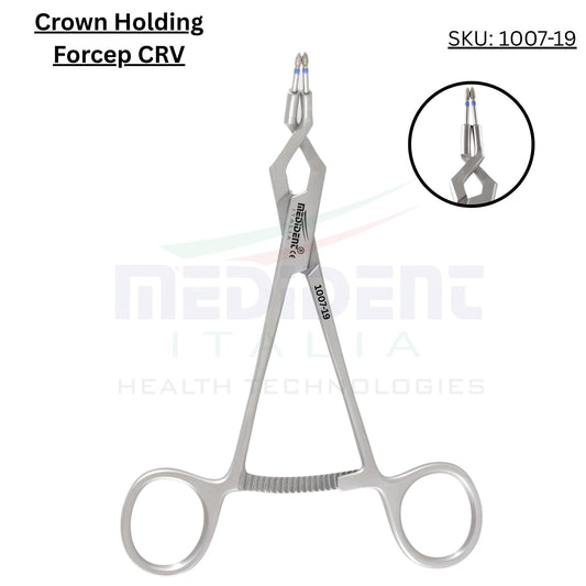 Crown Holding Gripper Forcep Curved Cod. 1007-19