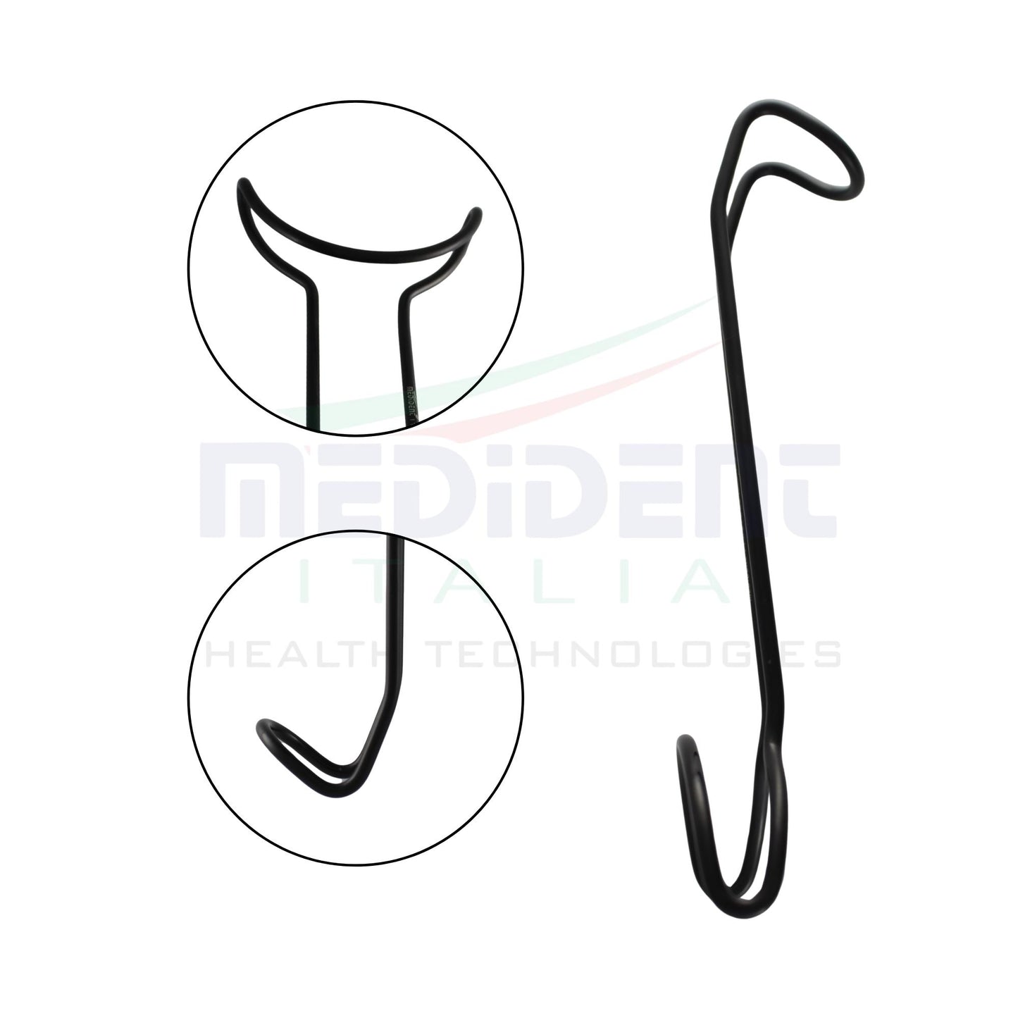 Universal retractor 17cm Black Cod. 1008-14B.