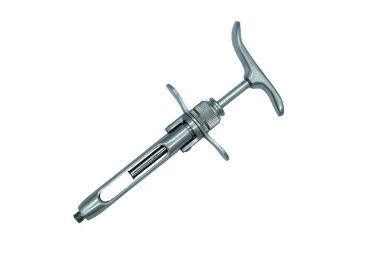 Syringe 1.8ml EU Stainless steel INOX Folding Type Cod 1006-12.