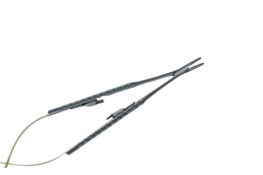 Castroviejo TC inset Round Handle Straight 18cm Needle Size 5-0,6-0,7-0,8-0,9-0,10-0 Cod 1004-25.