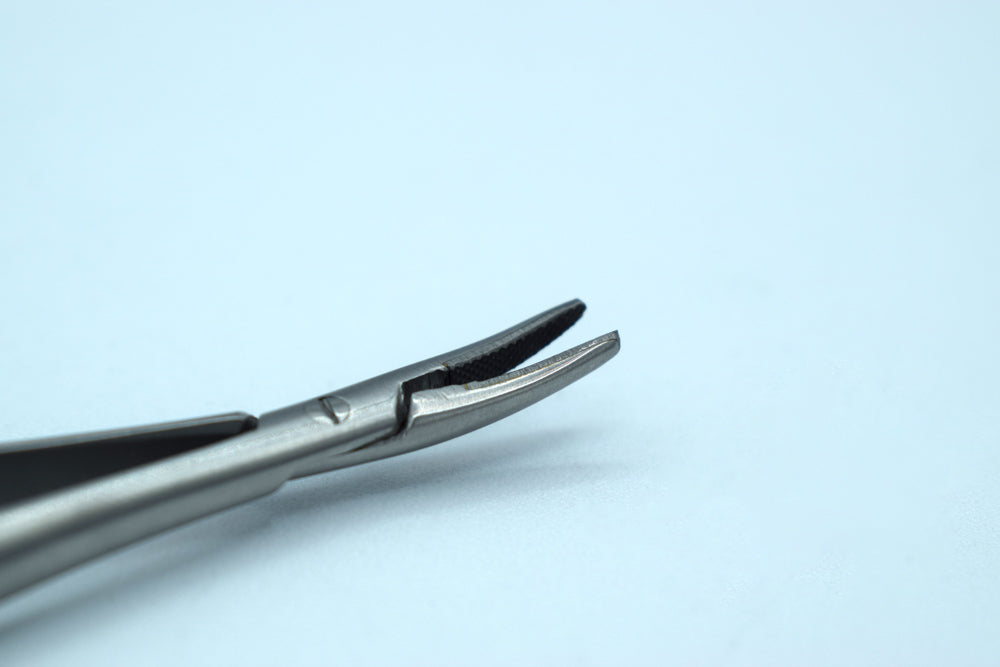 Castroviejo TC insert Round Handle Curved 14cm Needle SIze 5-0,6-0,7-0 Cod 1004-19.