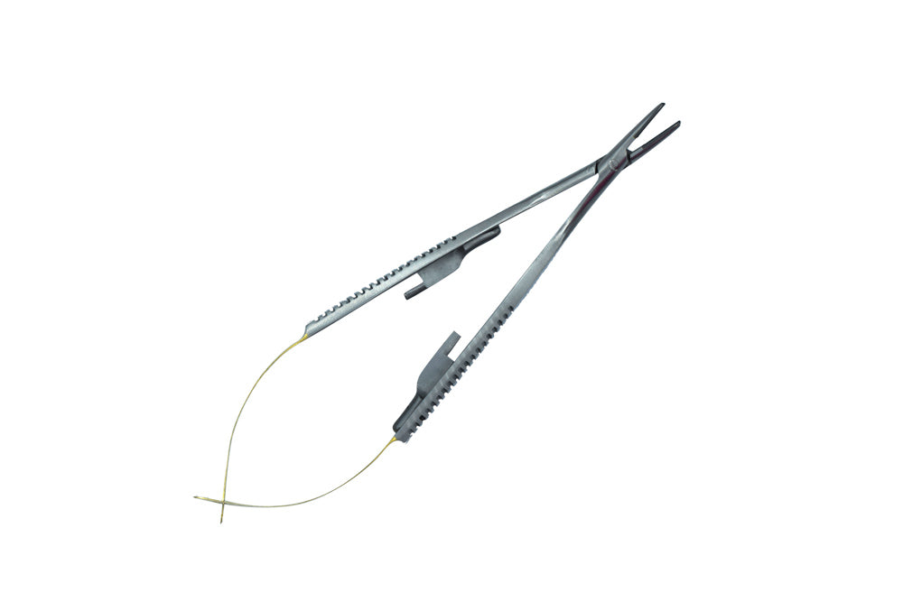 Castroviejo TC insert CUrved 60° 14cm Needle Size 4-0,5-0,6-0 Cod 1004-17.