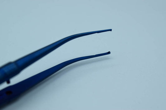 Fine Surgical Tweezers TITANIUM Curved Cod 1012-45b.