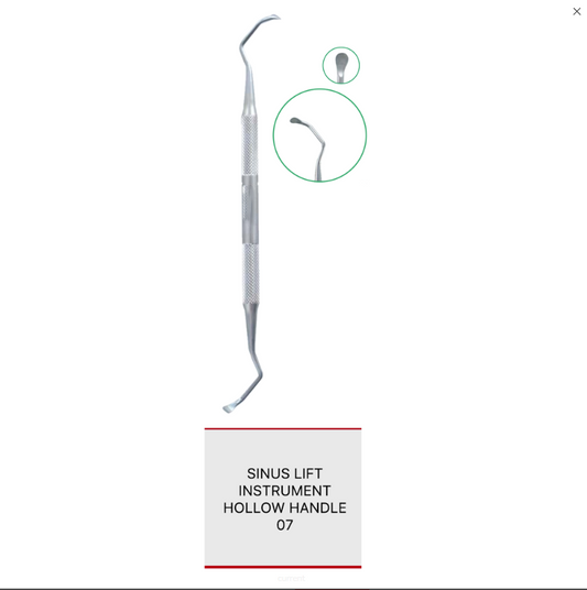 SINUS LIFT INSTRUMENT HOLLOW HANDLE 07 cod 1021-20