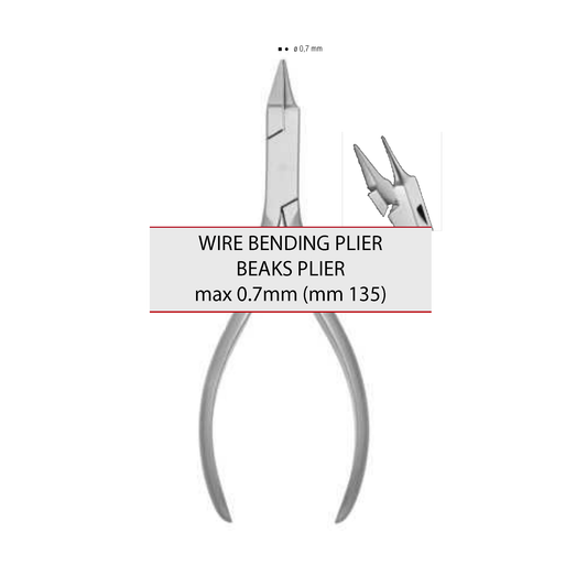BEAKS PLIER – MAX 0.7mm (mm 135) cod 1023-11