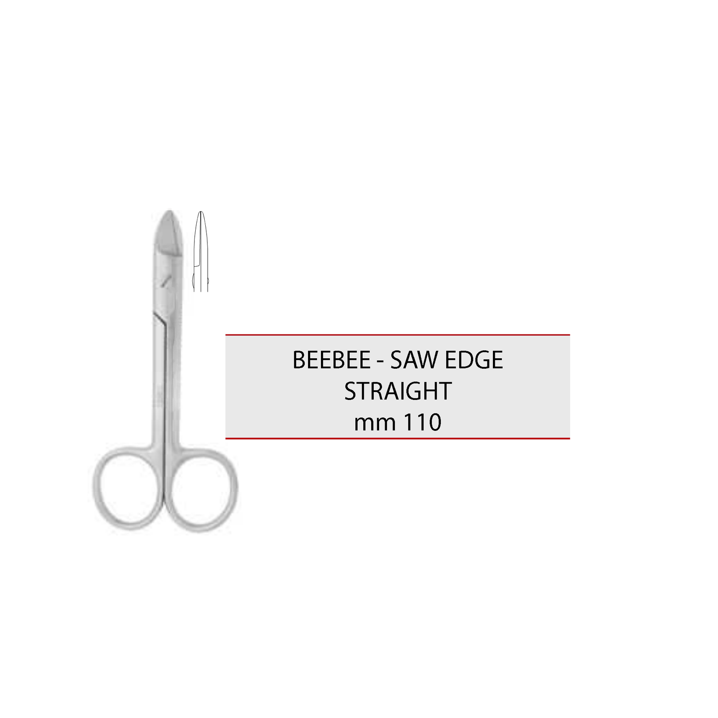 BEEBEE – SAW EDGE STRAIGHT mm 110 cod 1025-7