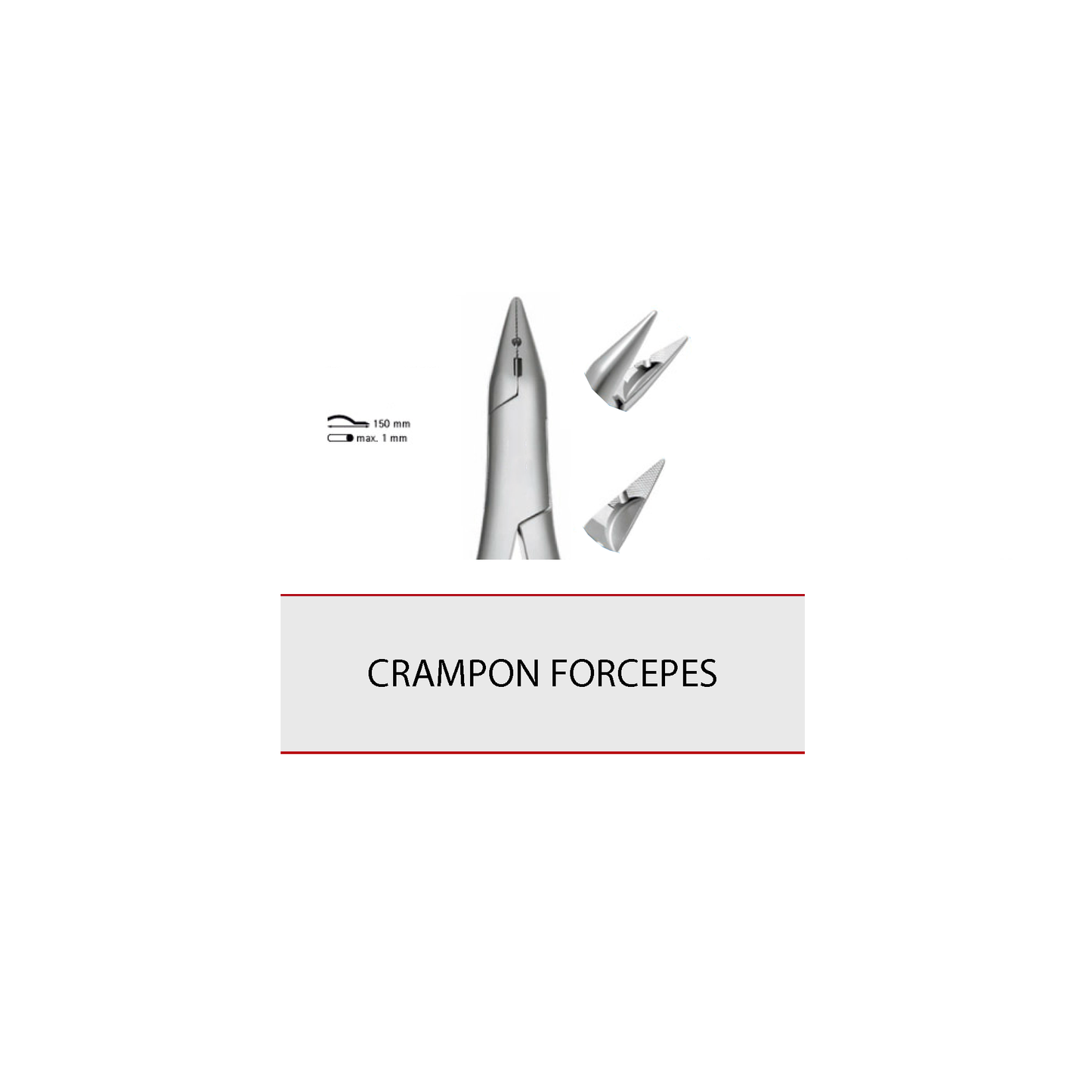 CRAMPON FORCEPS cod 1024-1